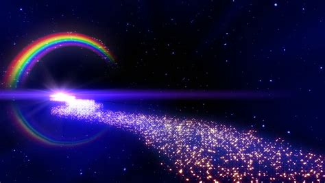 Rainbow In Space Way. Stock Footage Video 691396 - Shutterstock