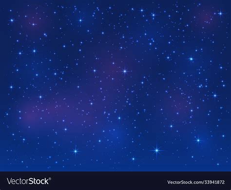 Stars on blue sky background Royalty Free Vector Image