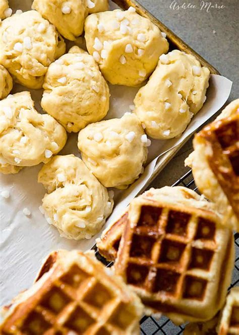 Traditional Belgian Liege Waffle Recipe | Ashlee Marie - real fun with real food