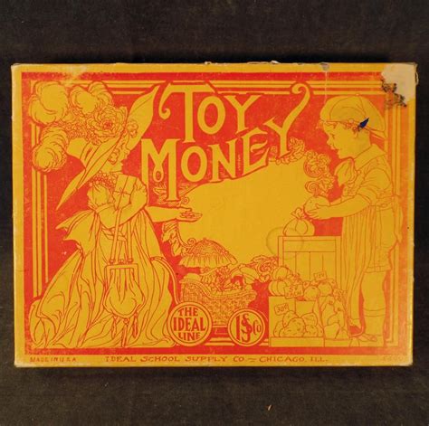 Child's Vintage Toy Money – Old Play Money with Cute Graphics | Toy ...