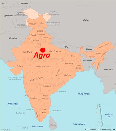 Agra Map | India | Maps of Agra