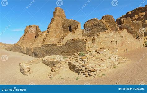 Pueblo Bonito ruins stock image. Image of historical - 21619037