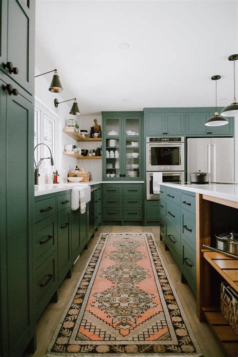 Farmhouse-style Green Kitchen by Jaclyn Peters Design | Interior design ...