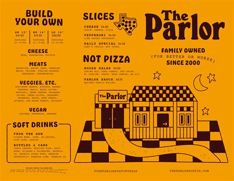 MENU — The Parlor Austin