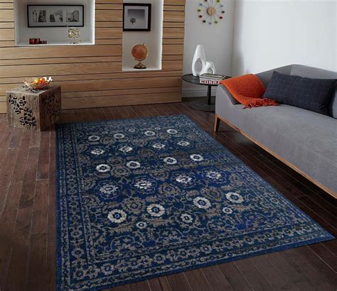 1454 Blue 5 x 7 Area Rug Carpet Large New - Walmart.com - Walmart.com