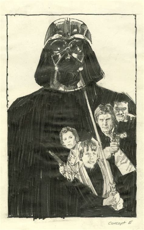 Early concept for a “Revenge of the Jedi” poster by Drew Struzan | Star ...