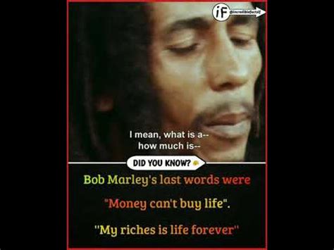 BOB MARLEY'S LAST WORDS - YouTube