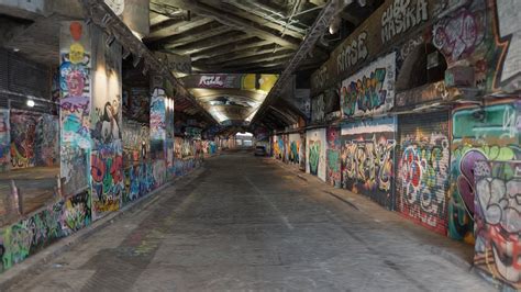 Leake Street Graffiti Tunnel - Download Free 3D model by artfletch [8fbe12c] - Sketchfab