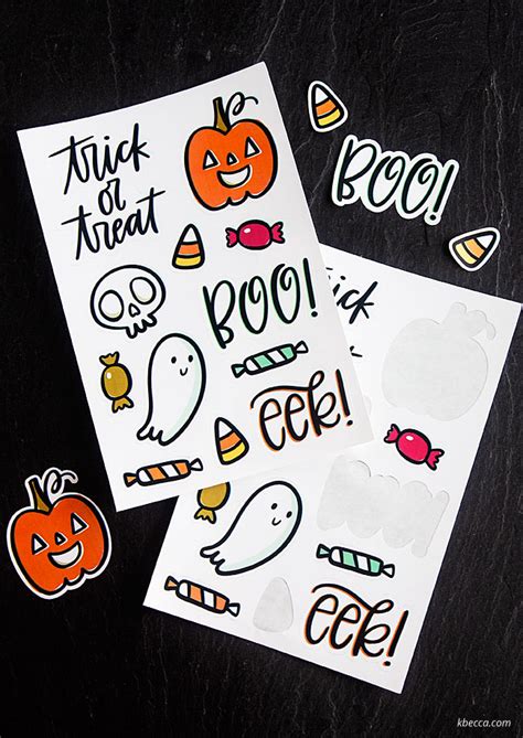 Free Printable Halloween Sticker Sheets (Print & Cut Files Included)