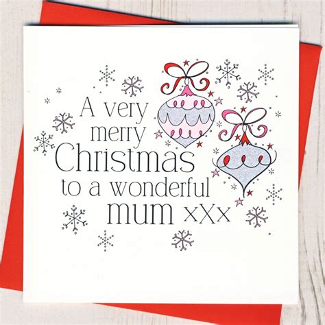 mum Christmas card