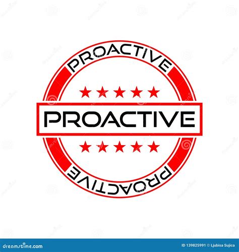 Proactive Sign, Icon or Logo Stock Vector - Illustration of stamp, proactive: 139825991