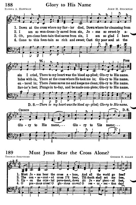 Favorite Hymns of Praise 188. Down at the cross where my Savior died ...