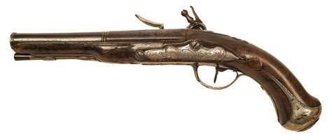 Lot 63: Early French Officer’s Flintlock Pistol, .60 Cal – Willis Henry Auctions, Inc.