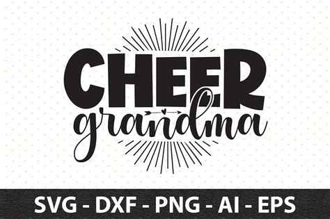 Cheer Grandma Svg Gráfico por snrcrafts24 · Creative Fabrica