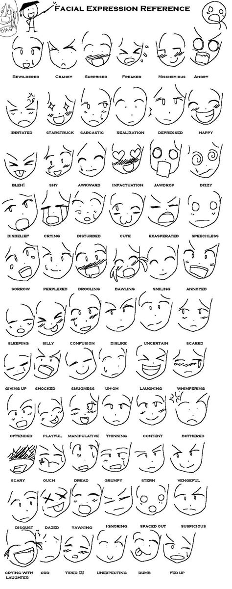 Anime Expressions Reference | Drawing Tutorial