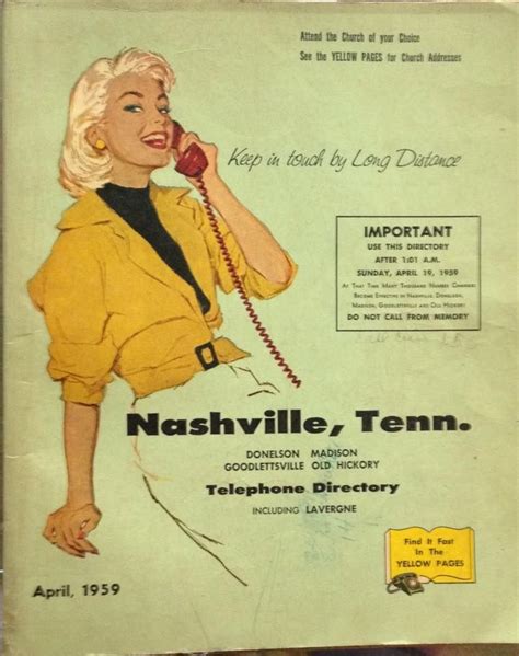 Old Nashville Phone Book | Nashville, Tennessee, Telephone