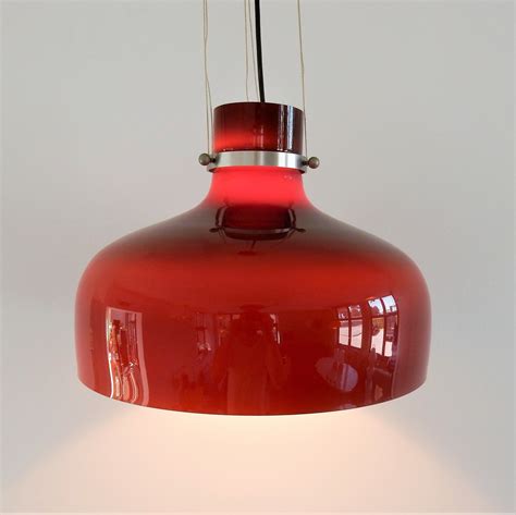 Colored glass pendant lamp, 1960s | #85168