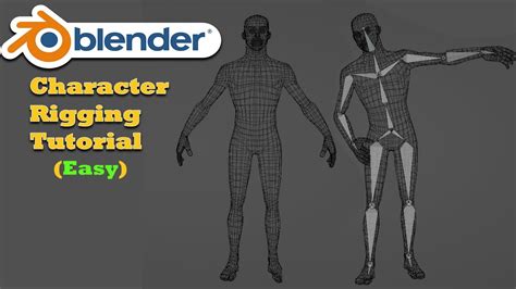 Intro to Rigging an Armature to a character in Blender 3.0 - YouTube