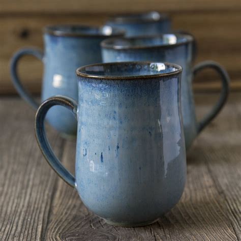 Handcrafted Ceramic Light Blue 14 fl oz Mug – Mad About Pottery