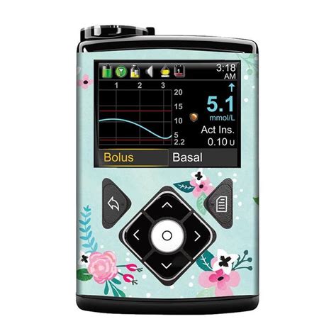 Medtronic Minimed Decorative Sticker: Floral | Medtronic insulin pump ...