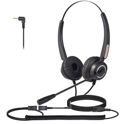 Telephone Headset for Cisco 2.5mm Headset with Noise Cancelling Mic and ...