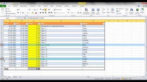 Create a Meeting Agenda Planner - YouTube