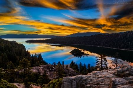 Lake Tahoe at Sunset - Lakes & Nature Background Wallpapers on Desktop Nexus (Image 2142172)