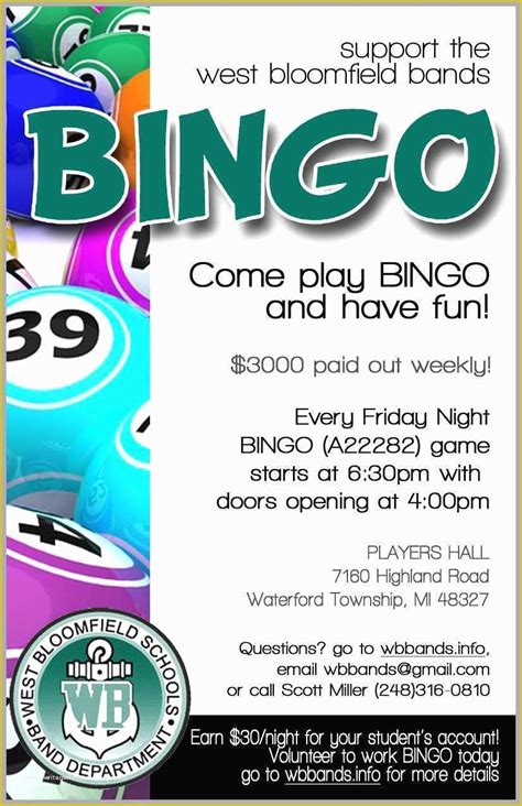 Free Bingo Night Flyer Template Of Bingo Night Template | Heritagechristiancollege