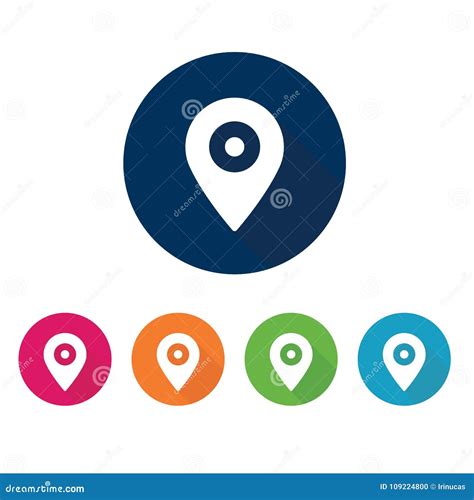 Location Icon. Placeholder Symbol. Stock Illustration - Illustration of place, placeholder ...