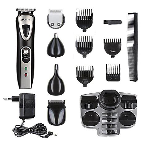 Surker Multifunctional Cordless Hair Clippers 5 in 1 Set with Electric Shaver,Nose Hair Trimmer ...