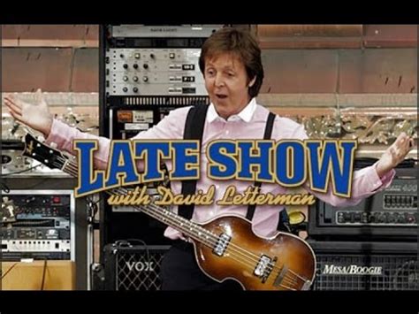 The 10 best David Letterman musical guests