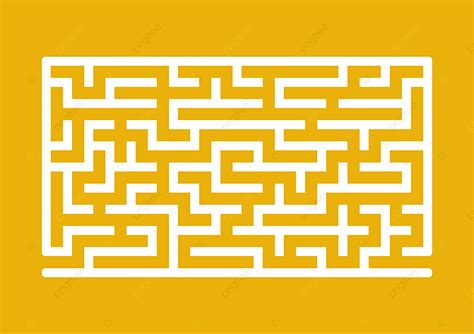 Labyrinth Vector Hd PNG Images, White Rectangular Labyrinth Vector Background, Colored ...