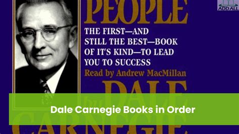 Dale Carnegie Books In Order List And Best Books