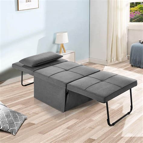 Folding Ottoman Sleeper Guest Bed, 4 in 1 Multi-Function Adjustable Gu – Homhum