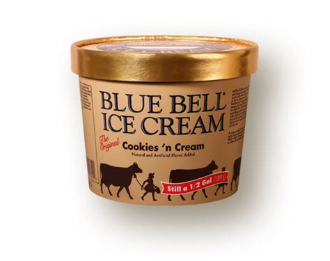 Blue Bell Cookies & Cream Ice Cream 1/2 Gal - GJ Curbside