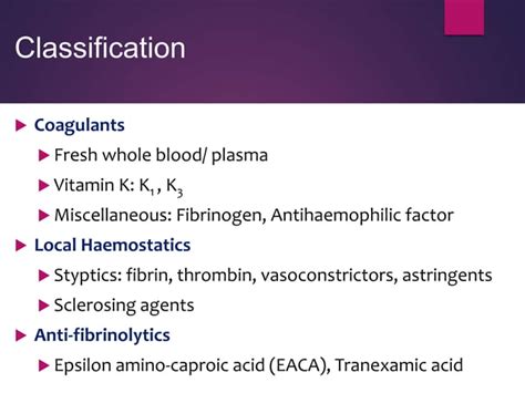 Haemostatic agents