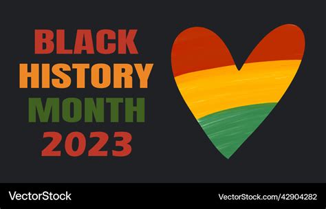 Black history month 2023 - african american Vector Image