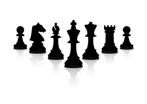 Chess Pieces Clipart Flat Design. Black Chess Pieces Vector 20513754 Vector Art at Vecteezy