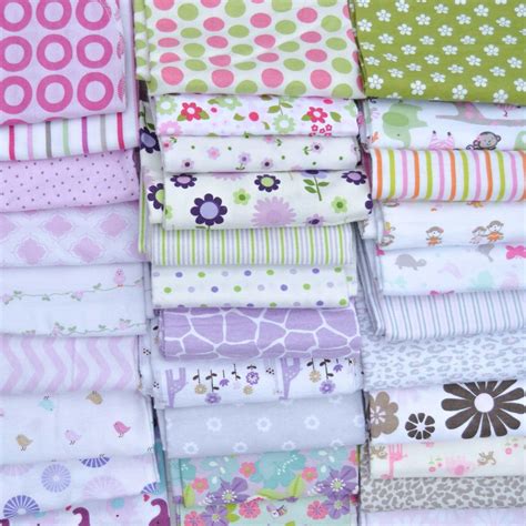 NEW Assorted 8 Piece Baby Girl Receiving Blanket