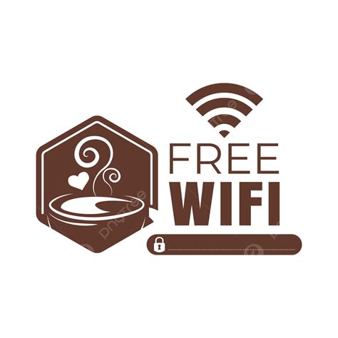 Free Wifi Sign And Coffee, Sign, Free Wifi Symbols, Coffee Shop PNG and Vector with Transparent ...