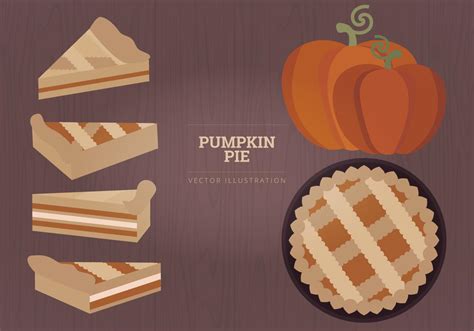 Pumpkin Pie Vector Illustration 98812 Vector Art at Vecteezy