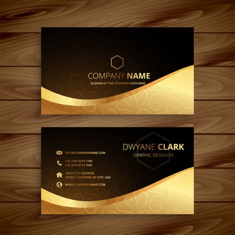 Black And Gold Business Card Templates Free