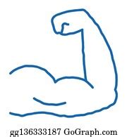 72 Arm Muscles Doodle Icon Hand Drawn Illustration Clip Art | Royalty Free - GoGraph