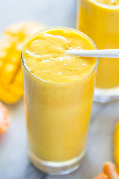 Healthy Mango Orange Banana Sunrise Smoothie