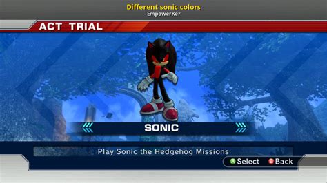 Different sonic colors [Sonic the Hedgehog: Project '06] [Mods]