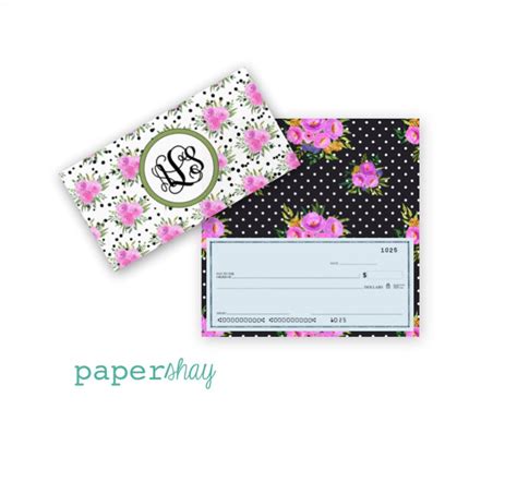 Checkbook Cover Monogrammed Vinyl Checkbook Cover Duplicate - Etsy