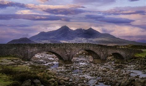 Sligachan Old Bridge stock image. Image of peaks, scotland - 247193171