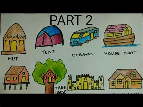 24 Pics Of Different Types Of Houses : Free Coloring Pages