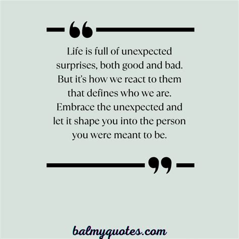 23 Life is Full of Surprises Quotes ( Expected The Unexpected)