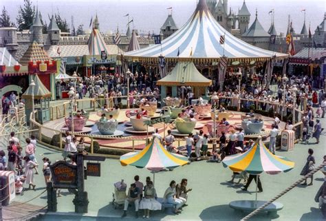 MickeyPhotos: Disneyland's Fantasyland from 1958 Tea Cups, Carousal ...